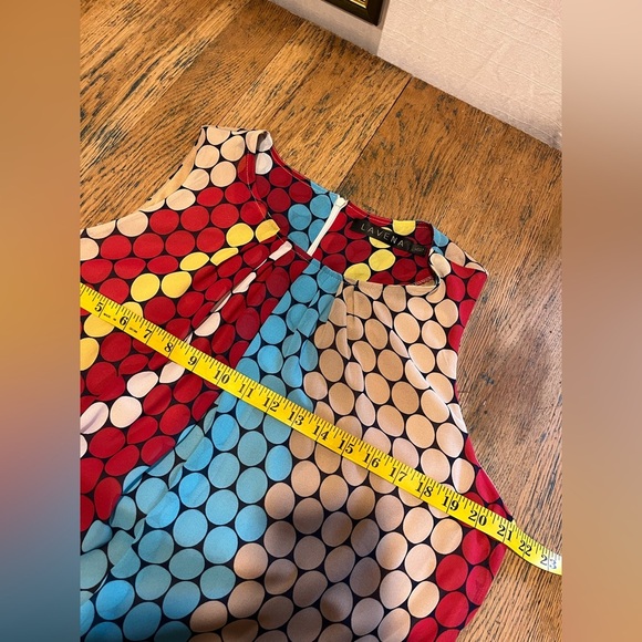 LAVENA Multicolor Polka Dot Sleeveless Tunic – XL - Picture 4 of 8